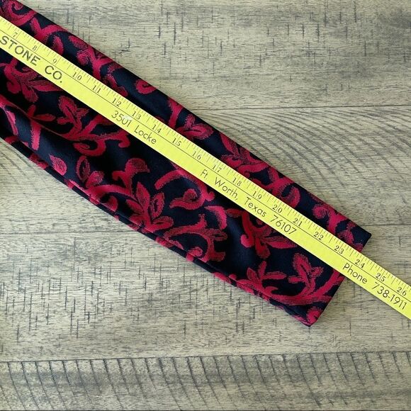 Briggs New York Red and Black Paisley Print Jacket/Shirt - Size Medium‎ - Picture 7 of 10